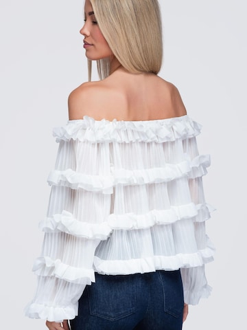 Camicia da donna di Ombre in bianco