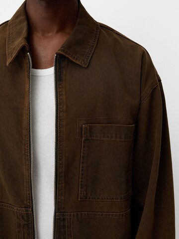 Bershka Between-Season Jacket in Brown