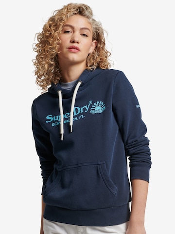 Superdry Sweatshirt 'Vanue' in Blue: front