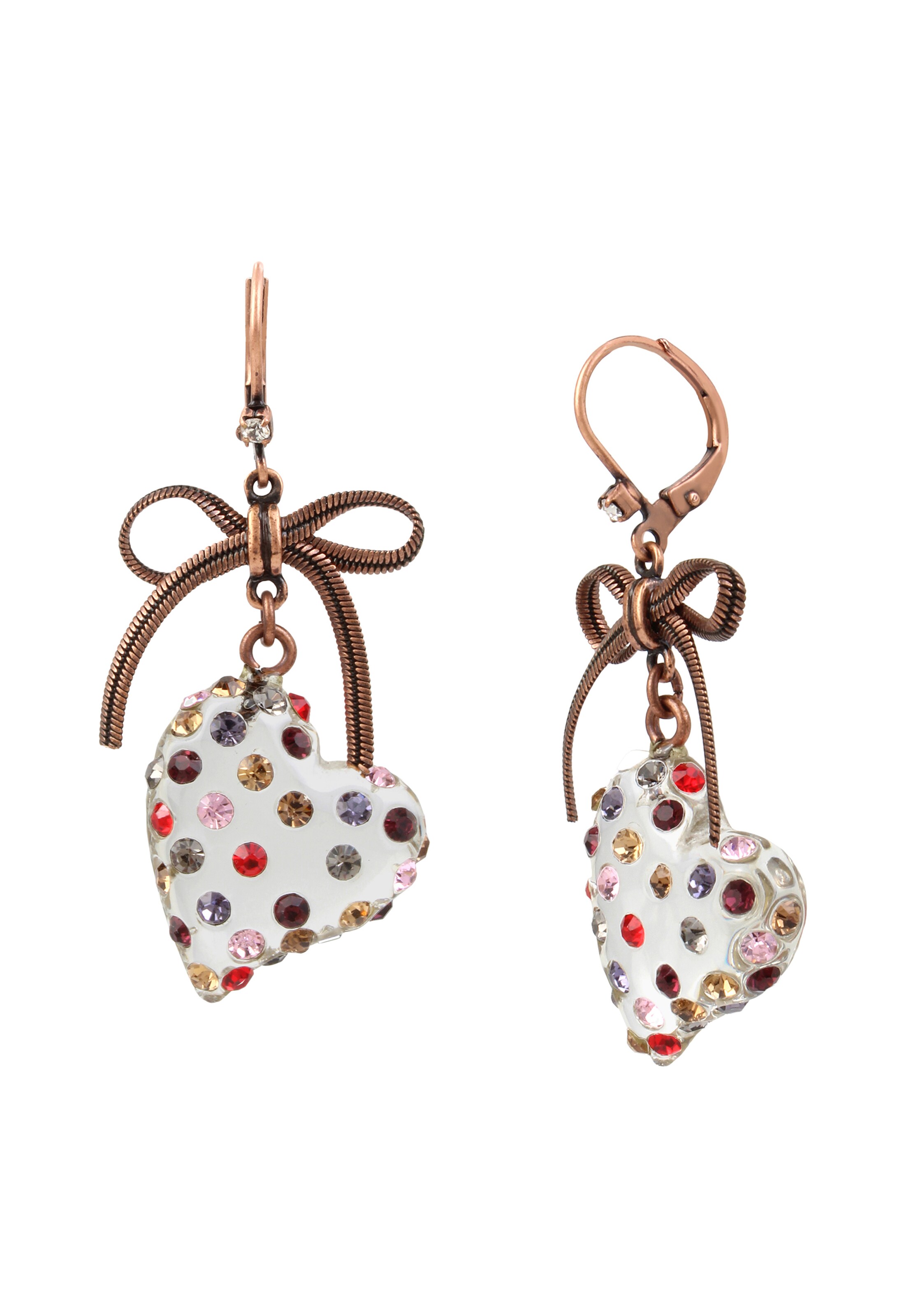 Betsey Johnson Kolczyki w kolorze biały