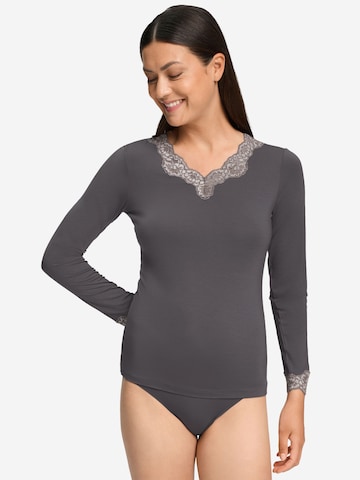 T-shirt ' Dana ' Hanro en gris : devant