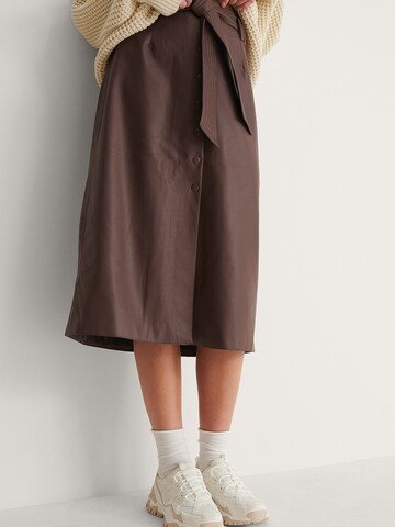 NA-KD Skirt in Brown: front