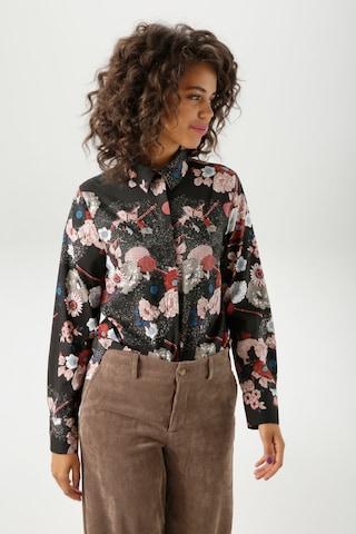 Aniston CASUAL Bluse in Schwarz