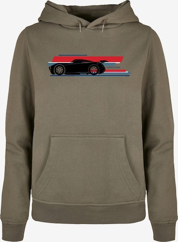 ABSOLUTE CULT Sweatshirt 'Cars - Jackson Storm' in Grün: predná strana
