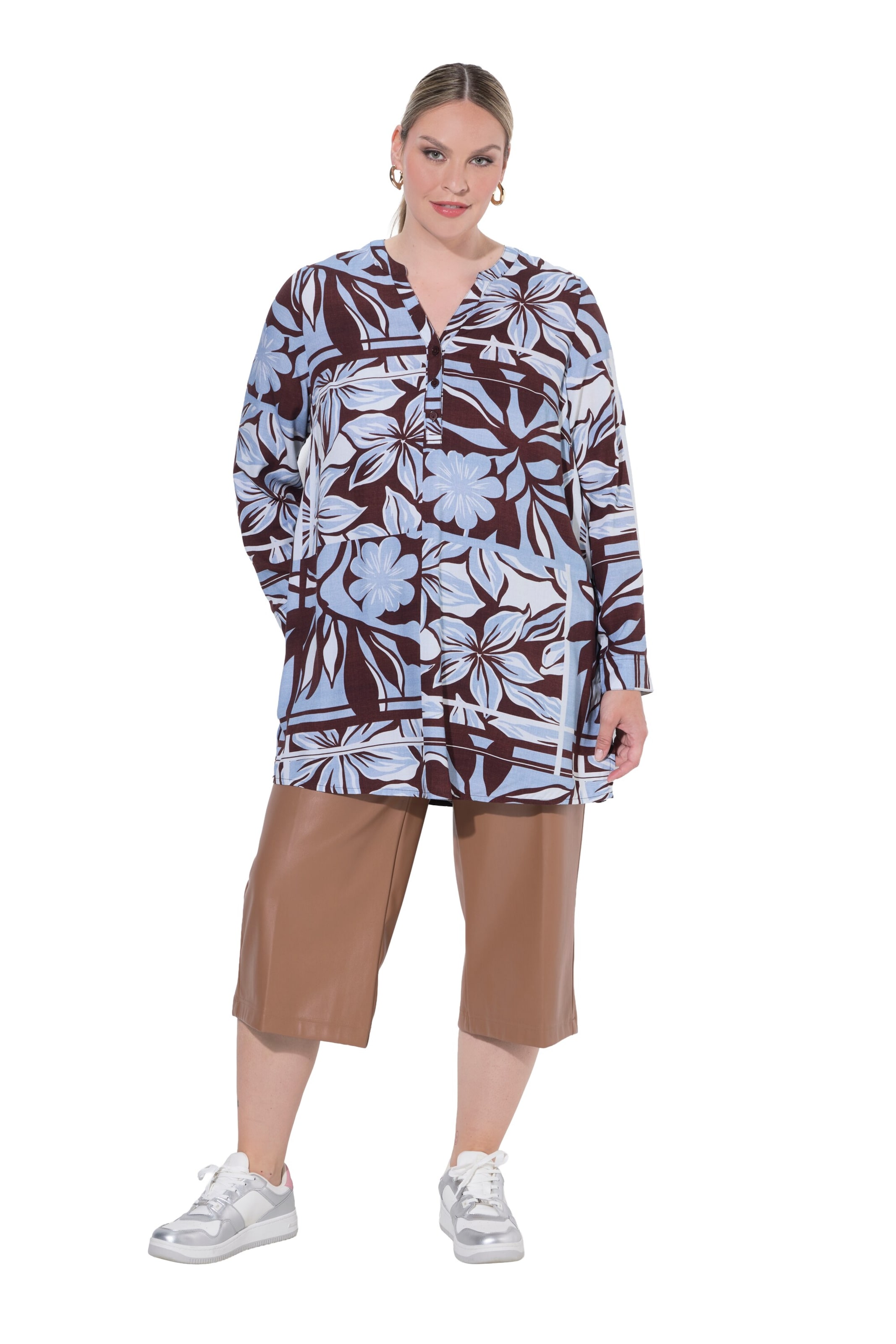 MIAMODA Blouse in Bruin: voorkant
