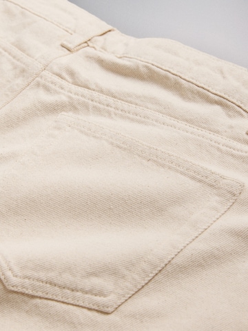 The Set Regular Bandplooi jeans in Beige