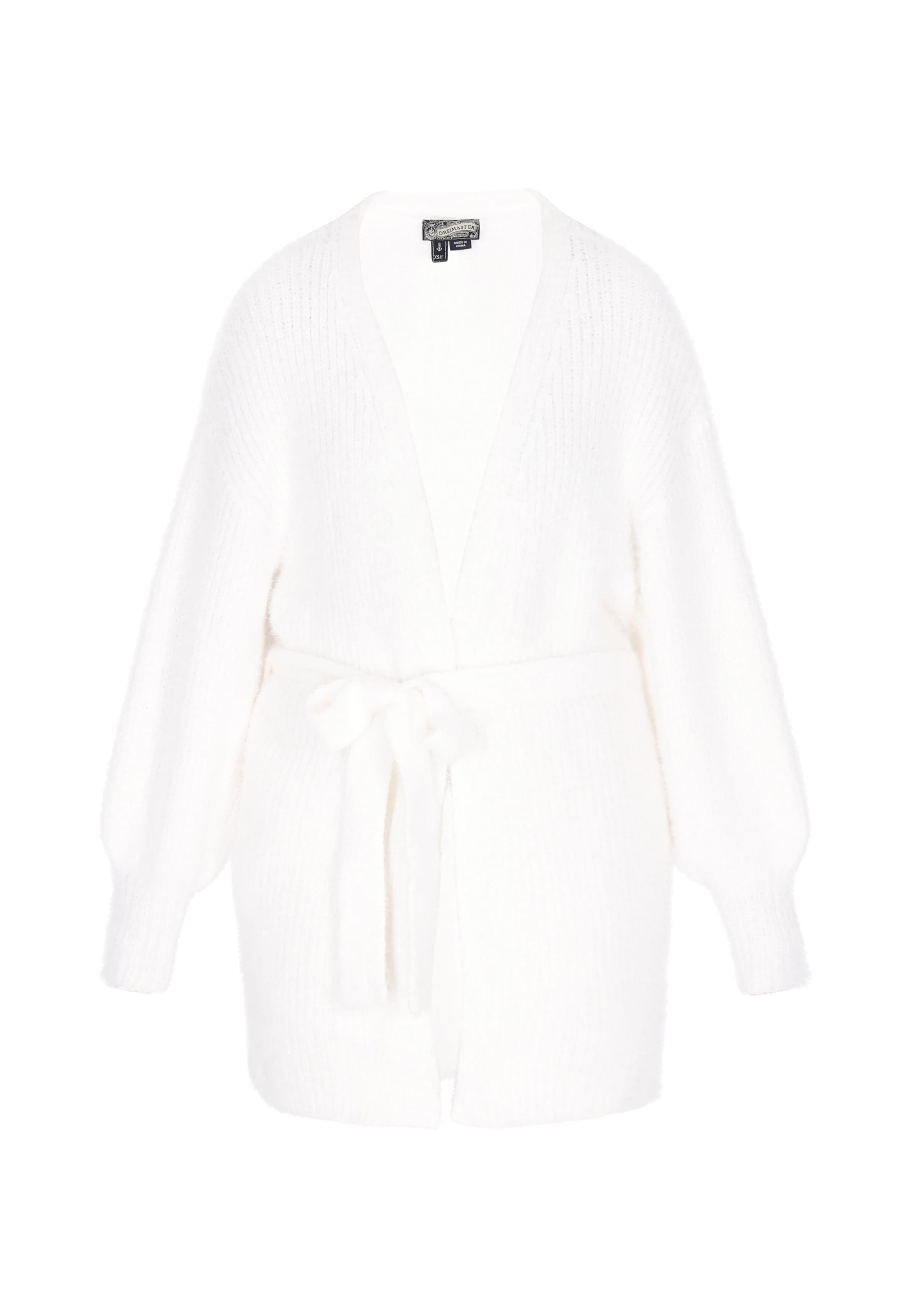 DreiMaster Vintage - Casaco de malha oversized em branco: frente