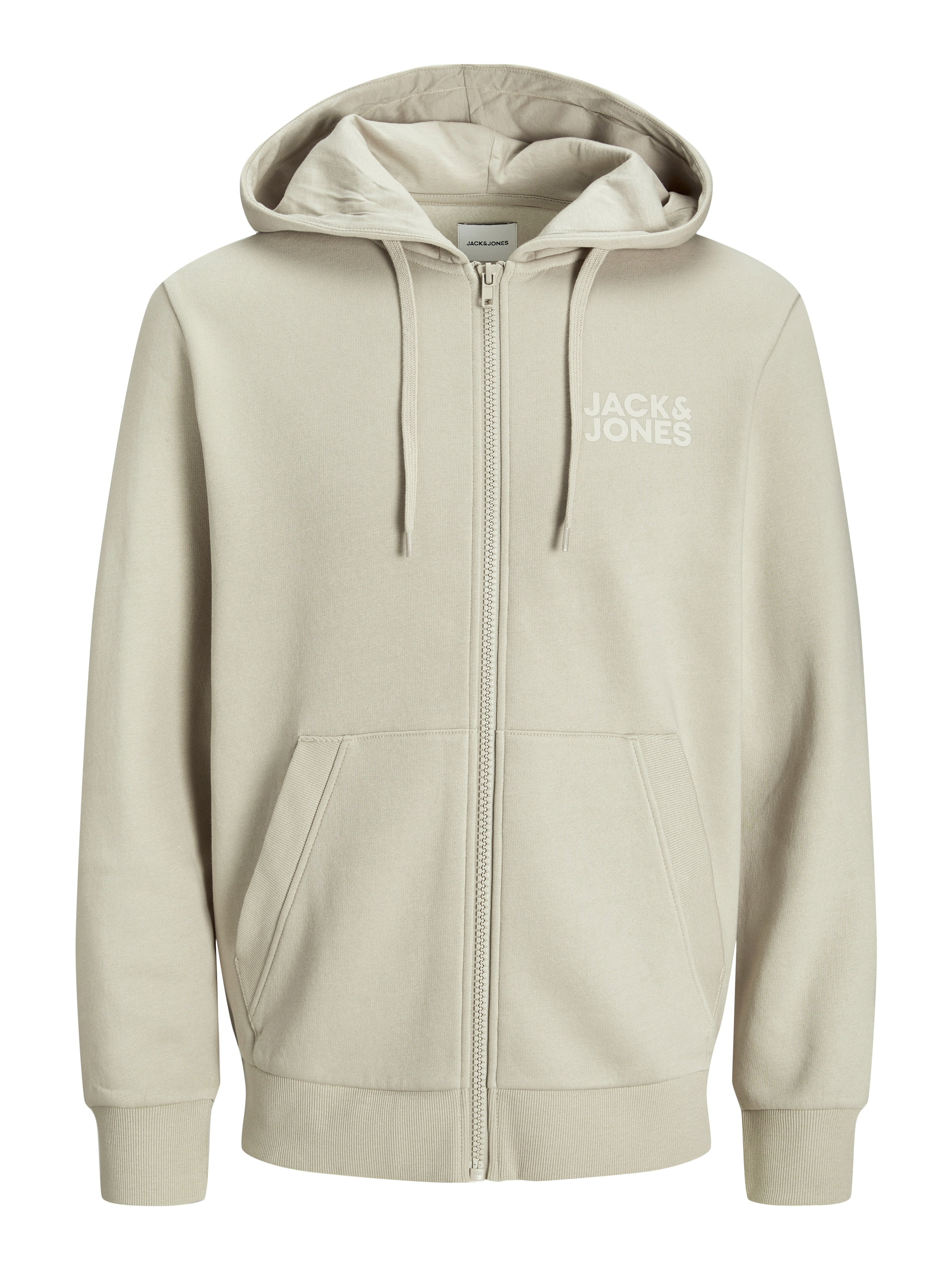 Giacca di felpa di JACK & JONES in beige: frontale