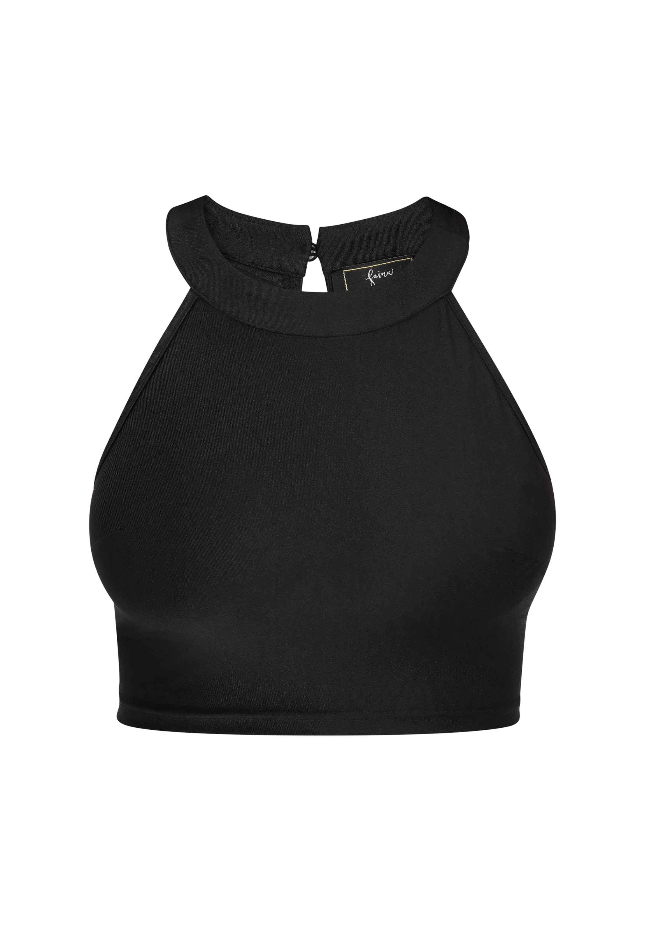 Haut 'Festive' faina en noir : devant