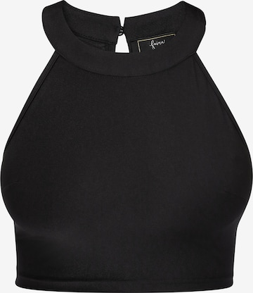 Haut 'Festive' faina en noir : devant