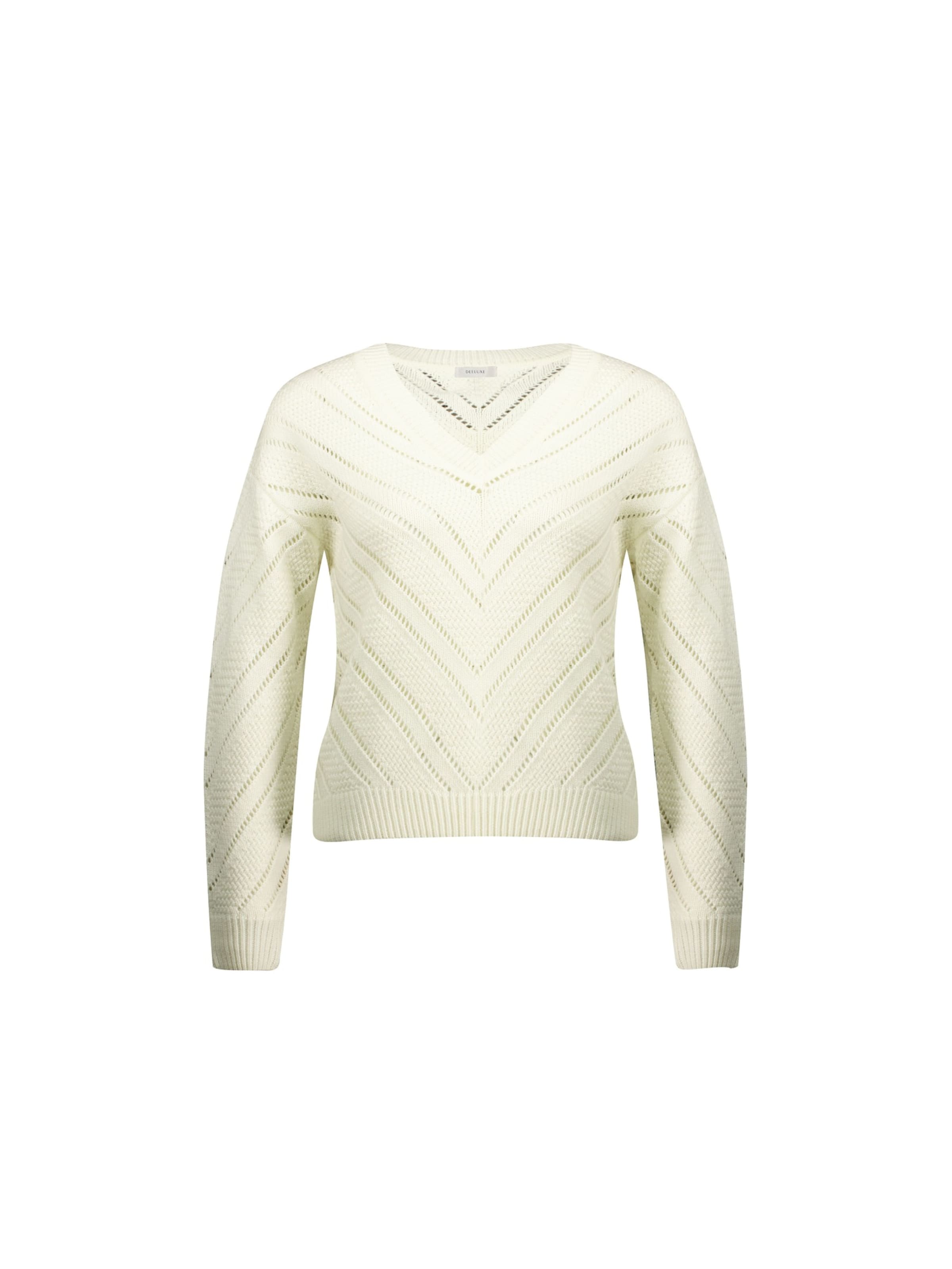 Pull-over 'Simako' Deeluxe en blanc : devant