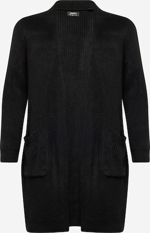 ONLY Curve Knit Cardigan 'JADE' in Black: front