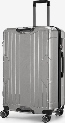 4FLY Trolley 'Carbo' in Silber: Vorderseite