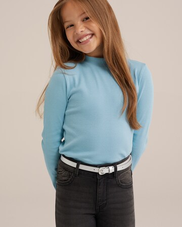 WE Fashion Shirt 'Meisjes' in Blue: front