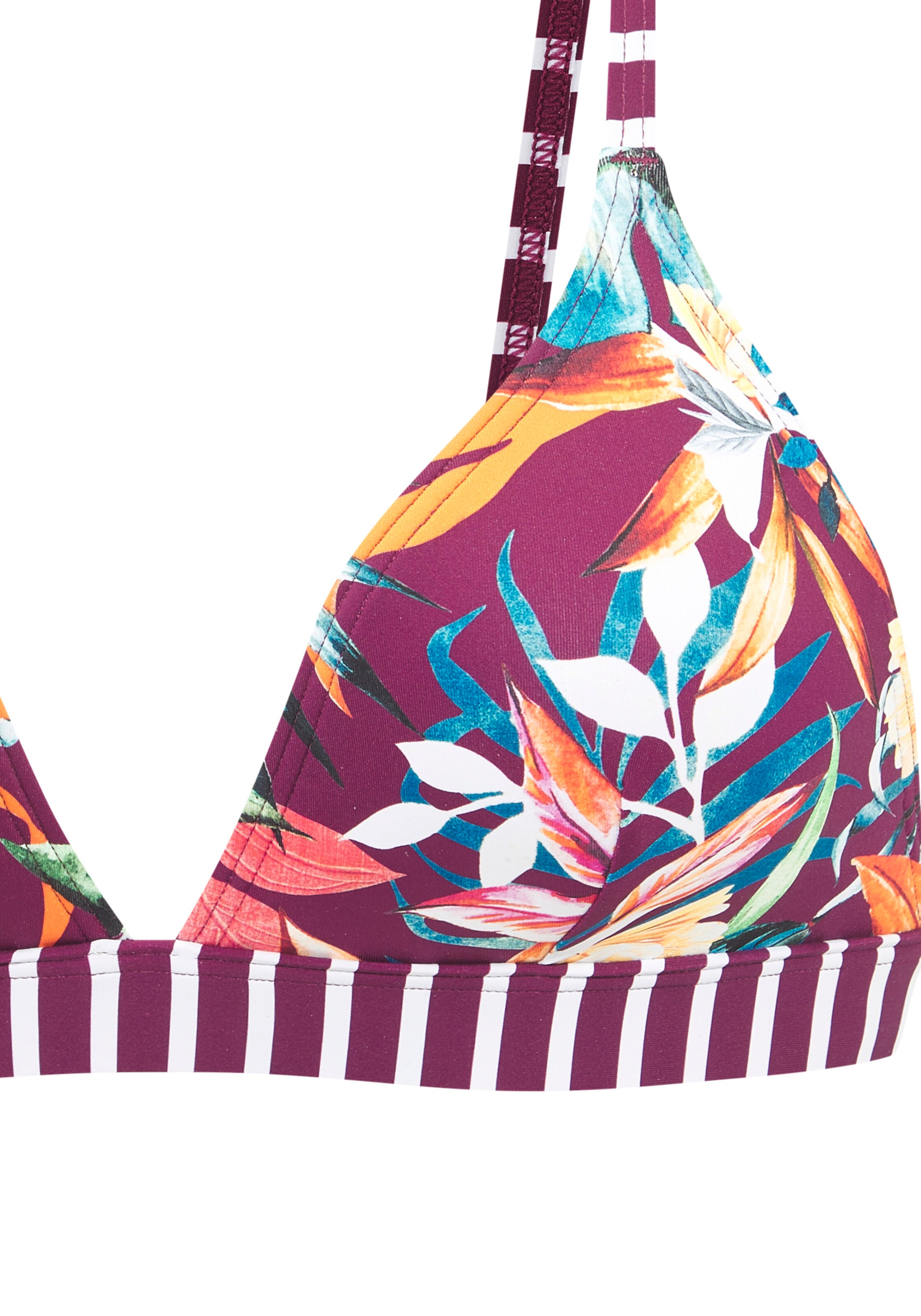 VENICE BEACH Triangle Bikini Top in Red