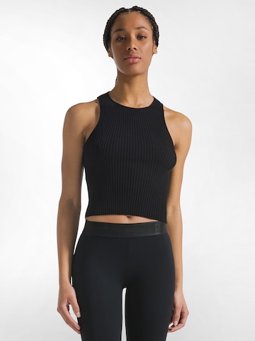DEHA Knitted top in Black: front