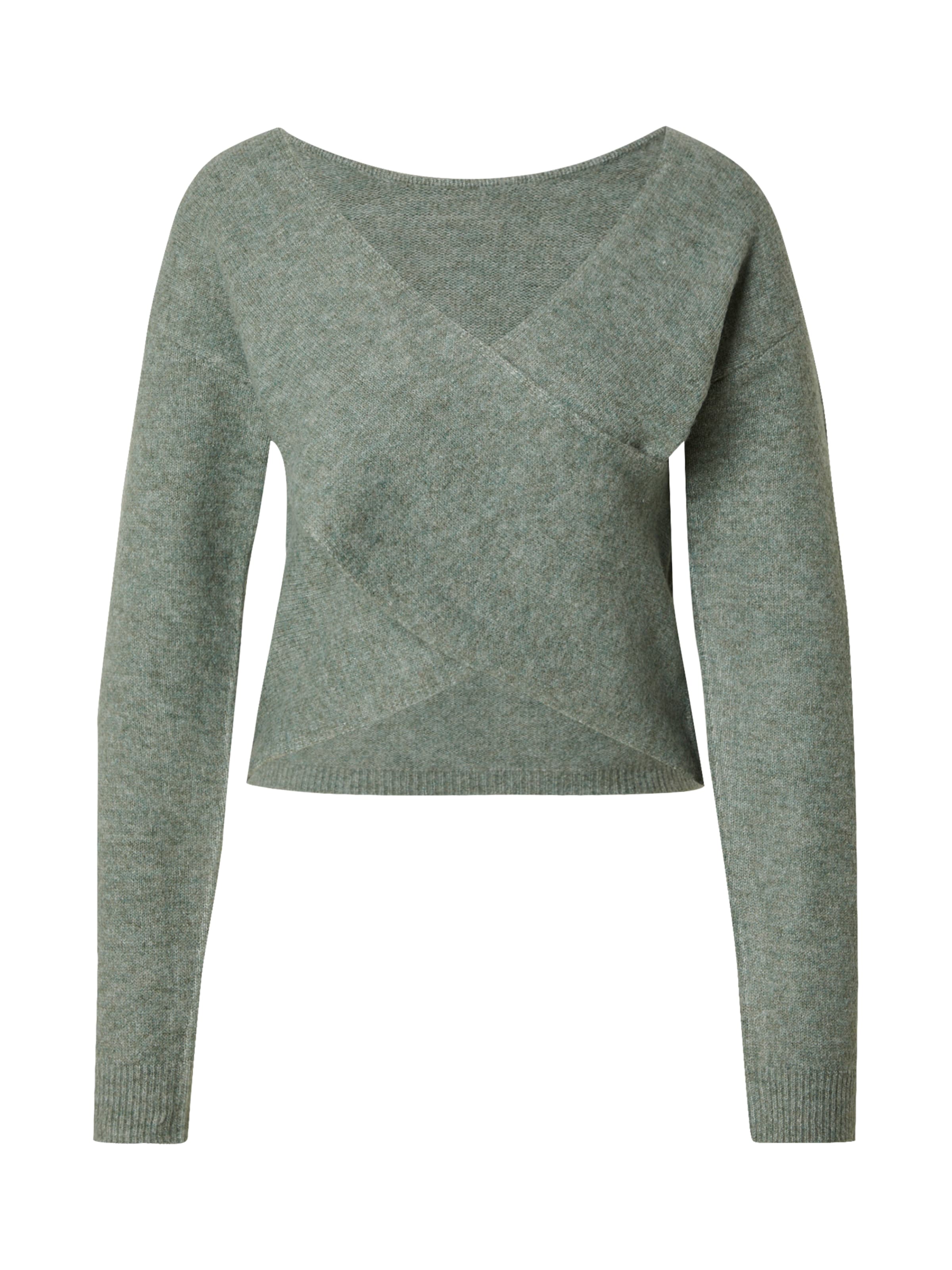 PIECES Свитер 'PCNANU' в Зеленый: спереди