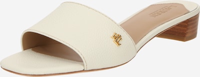 Lauren Ralph Lauren Mule en crème / or, Vue avec produit