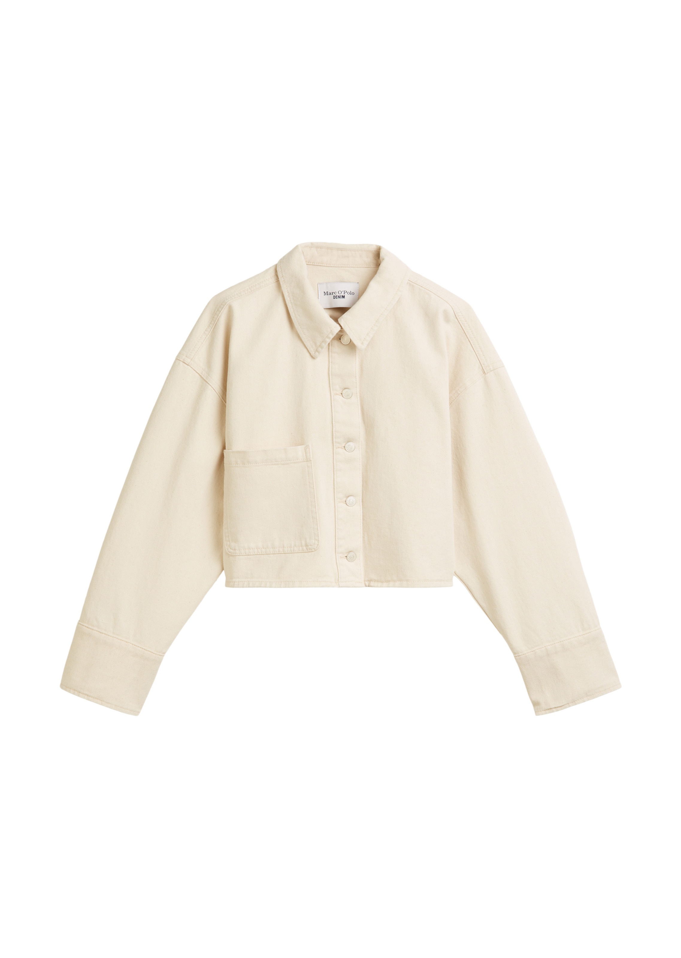 Veste mi-saison Marc O'Polo DENIM en blanc : devant