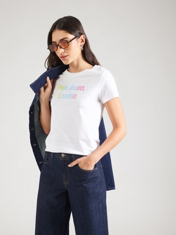 Pepe Jeans T-Shirt 'CARLA' in Weiß: Vorderseite