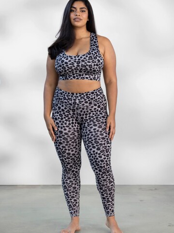 Hey Honey Leggings 'Leo' in Grau: Vorderseite