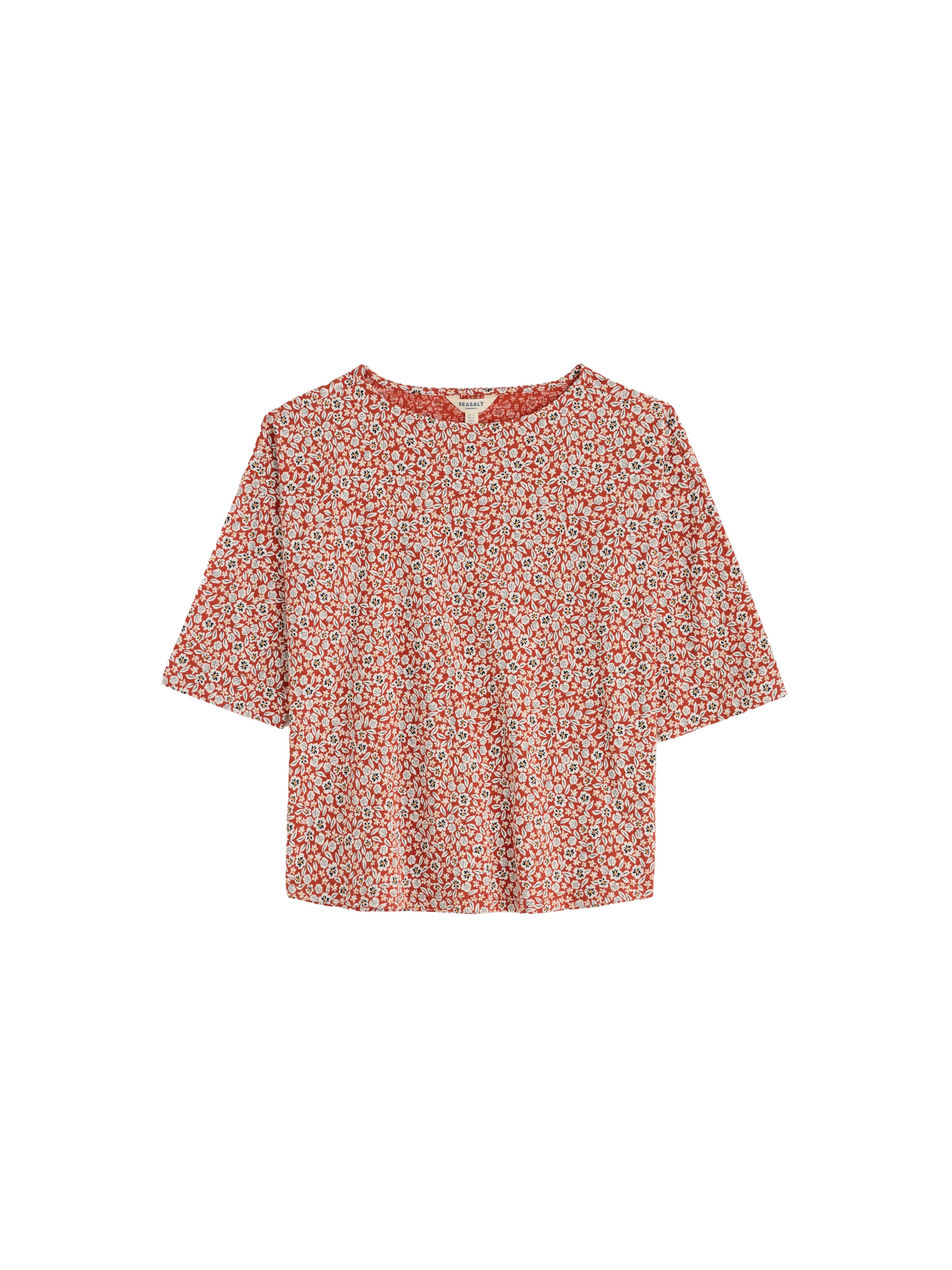 T-shirt 'Tremayne Quay' Seasalt Cornwall en orange : devant