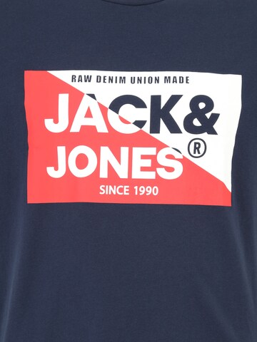 Jack & Jones Plus Shirt 'JJNOLAN' in Blau