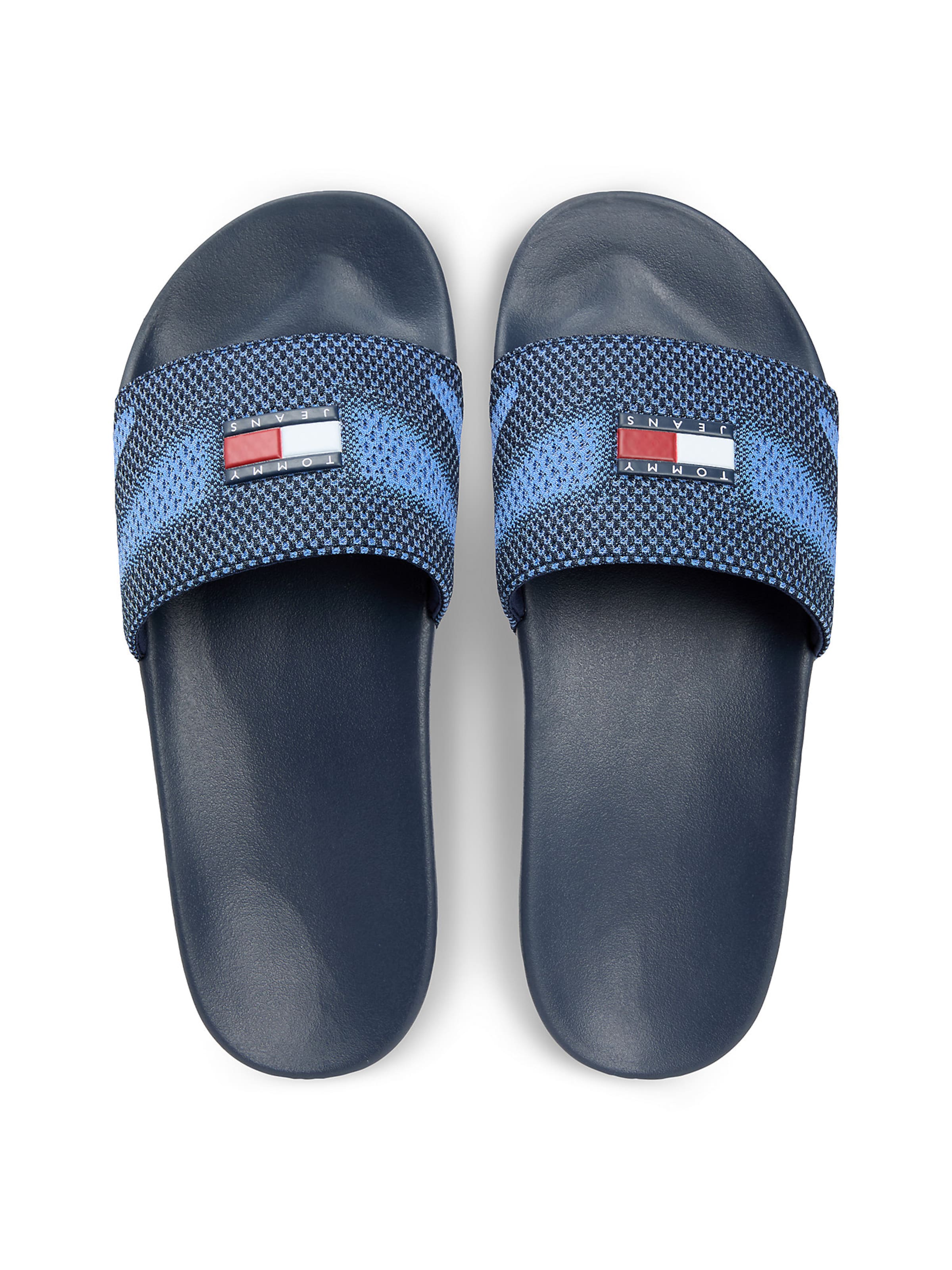 Tommy Jeans Pantolette 'Jacquard' in Blau