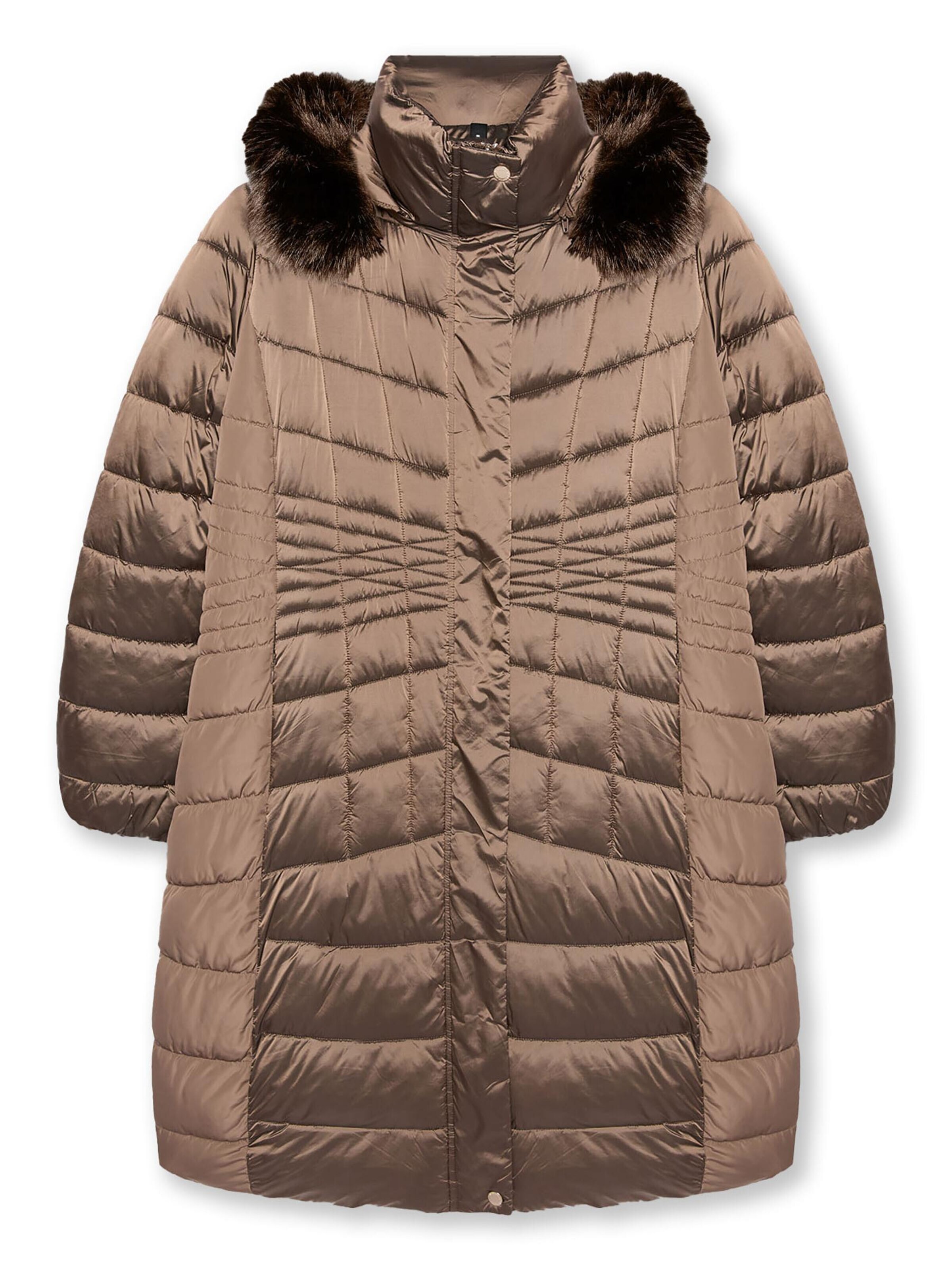 Fiorella Rubino - Chaqueta de invierno en marrón: frente