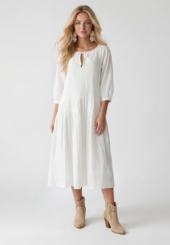 IZIA Kleid 'Boho' in Weiß: Vorderseite