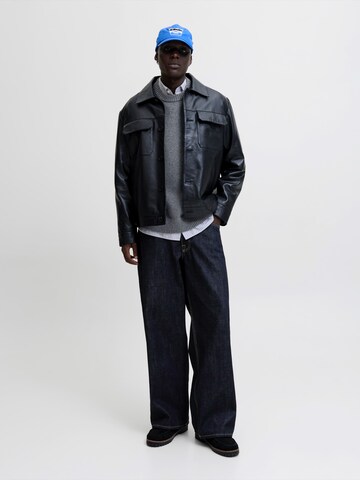 JACK & JONES Pulover 'JORNORREBRO' | siva barva