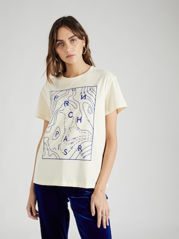 FRNCH PARIS - Camiseta 'CURLINA' en beige: frente