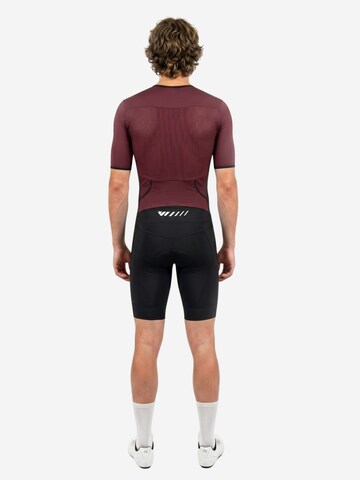 WULIBIKE - Ropa deportiva 'Wulibike Triathlonanzug Herren Eng anliegend, Kurzarm, rot, schnelltrocknend' en rojo