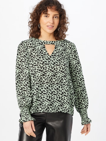 JDY - Blusa 'ANEMONE' en verde: frente