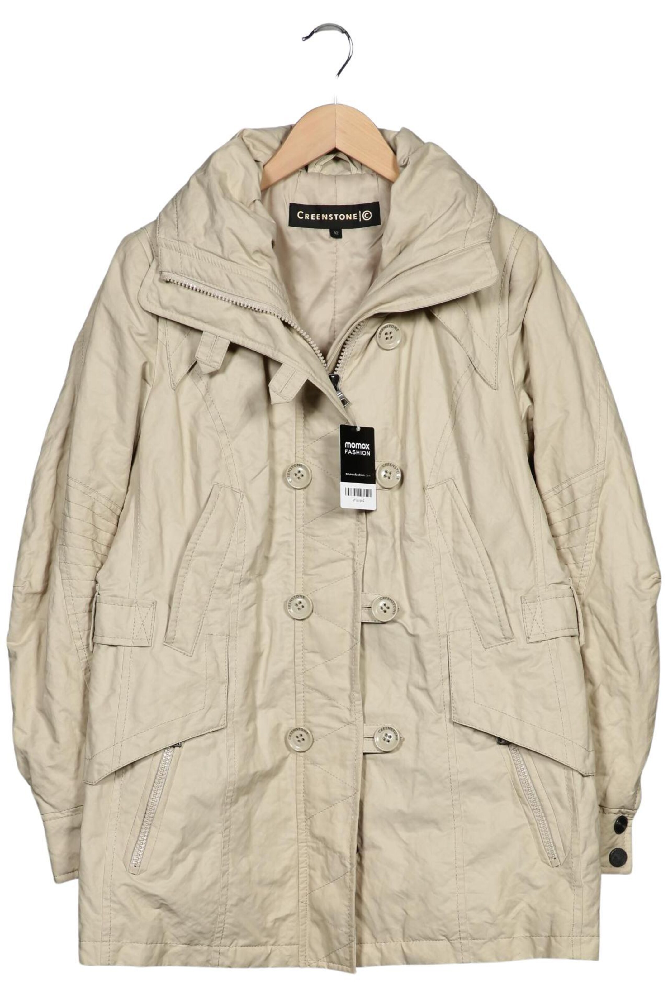 Creenstone Jacket & Coat in XL in Beige: front