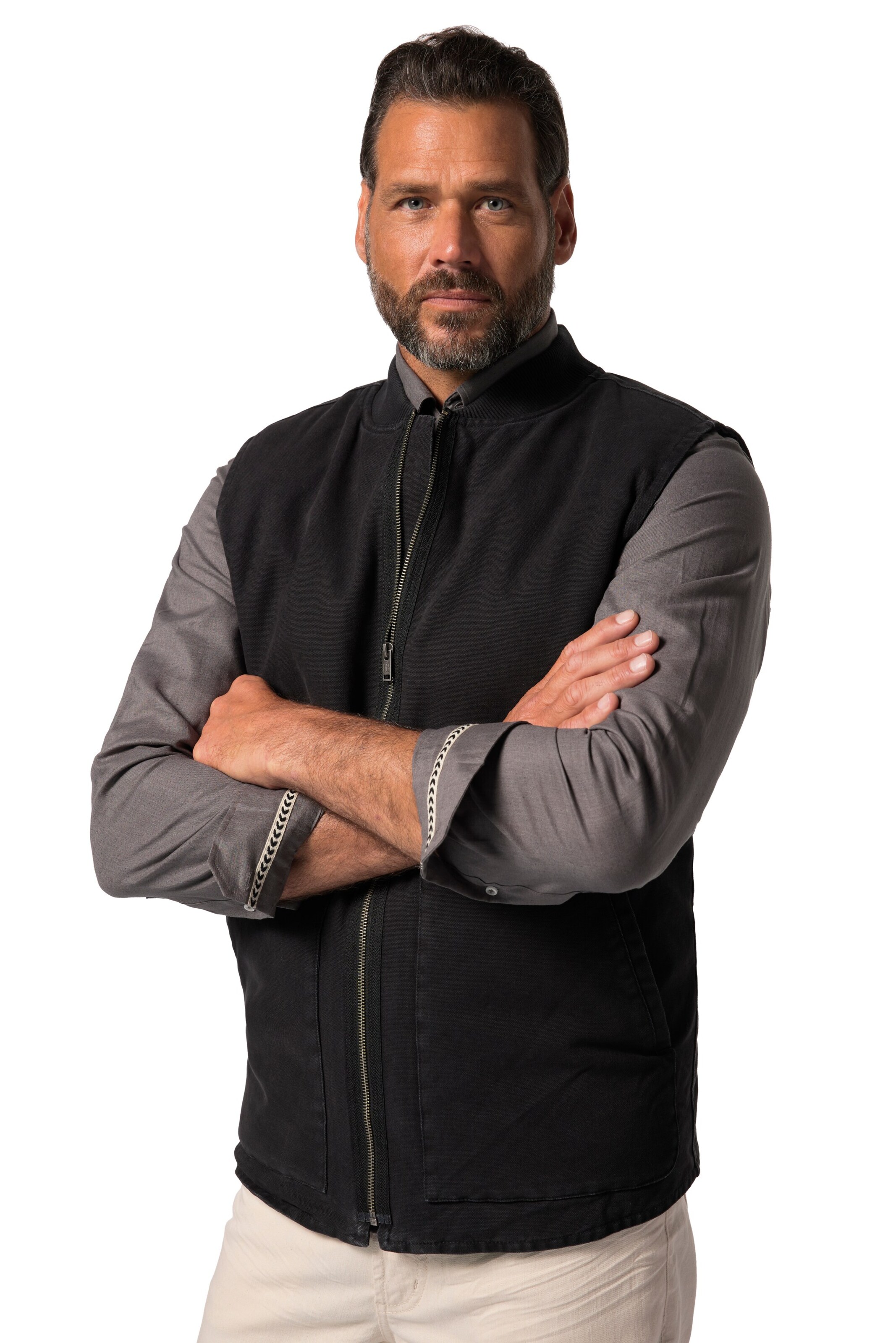 JP1880 Weste in Schwarz