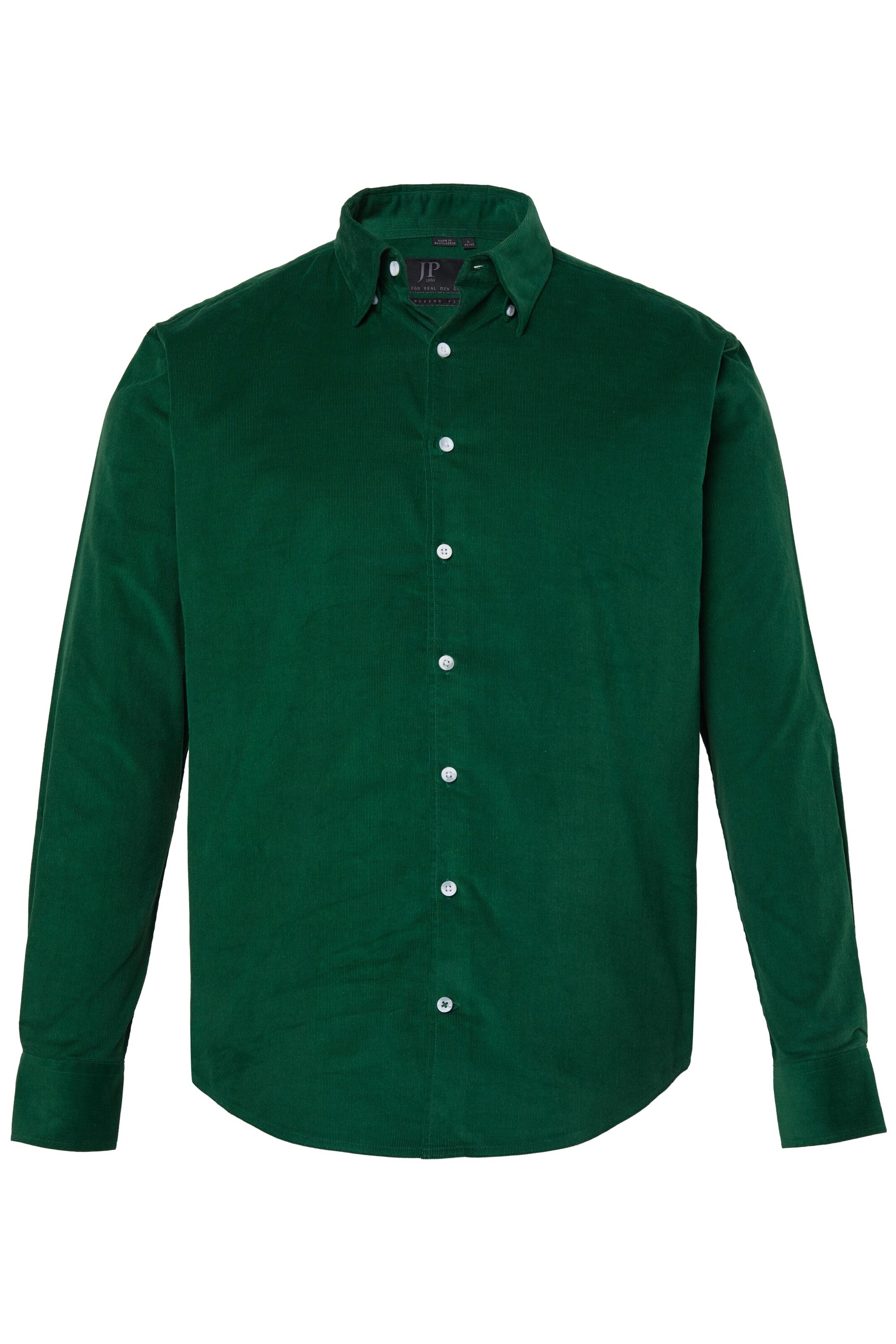 JP1880 Regular Fit Hemd in Grün: Vorderseite