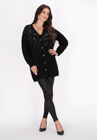 faina Knit cardigan in Black