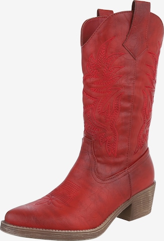Ital-Design Cowboystiefel in Rot: Vorderseite