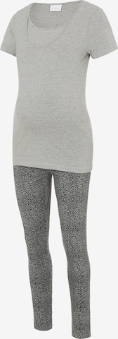 MAMALICIOUS Pajama 'Patrine Nell' in Grey