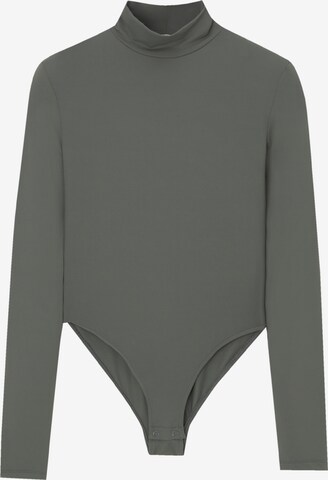 Pull&Bear Shirt bodysuit in Green: front