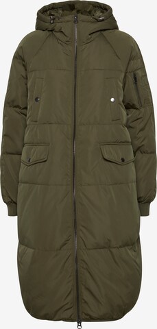 ICHI Winter Coat 'BUNALA' in Green: front