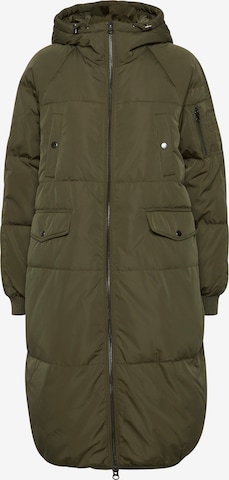 ICHI Winter Coat 'BUNALA' in Green: front