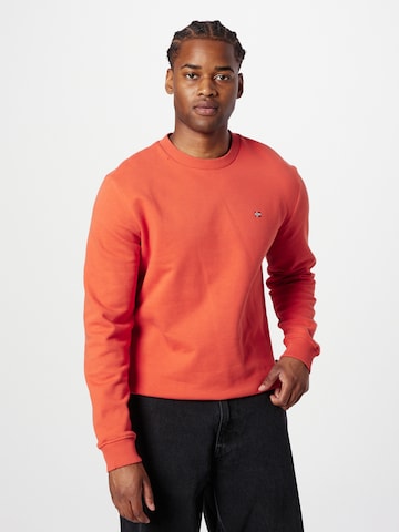 NAPAPIJRI Regular Fit Sweatshirt 'Balis' in Rot: predná strana