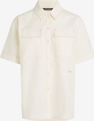 balta Karl Lagerfeld Palaidinė: priekis