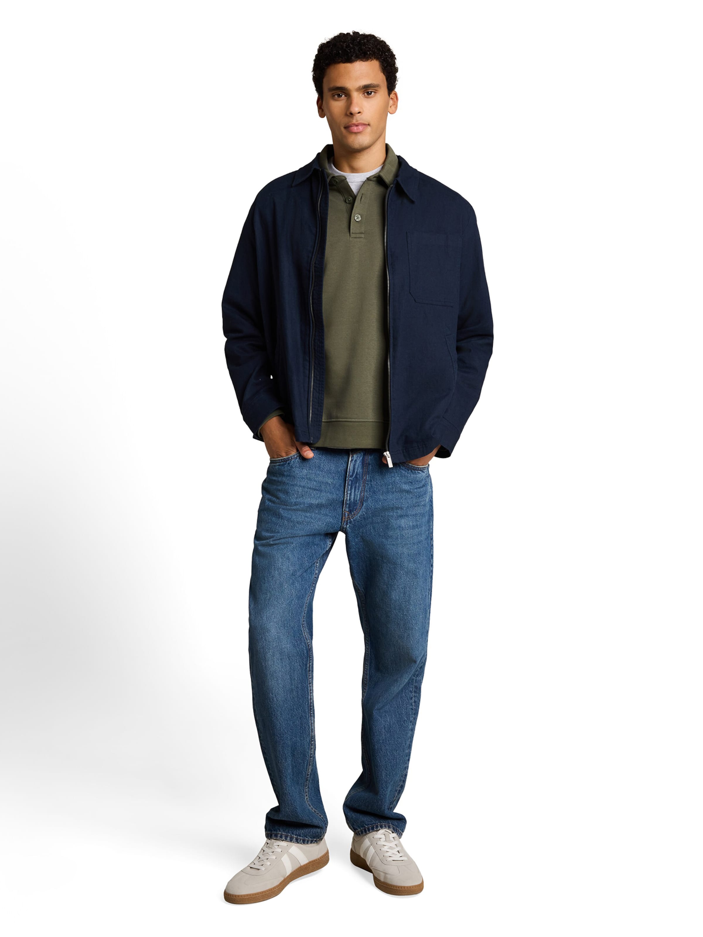 TOM TAILOR DENIM Sweatshirt in Grün