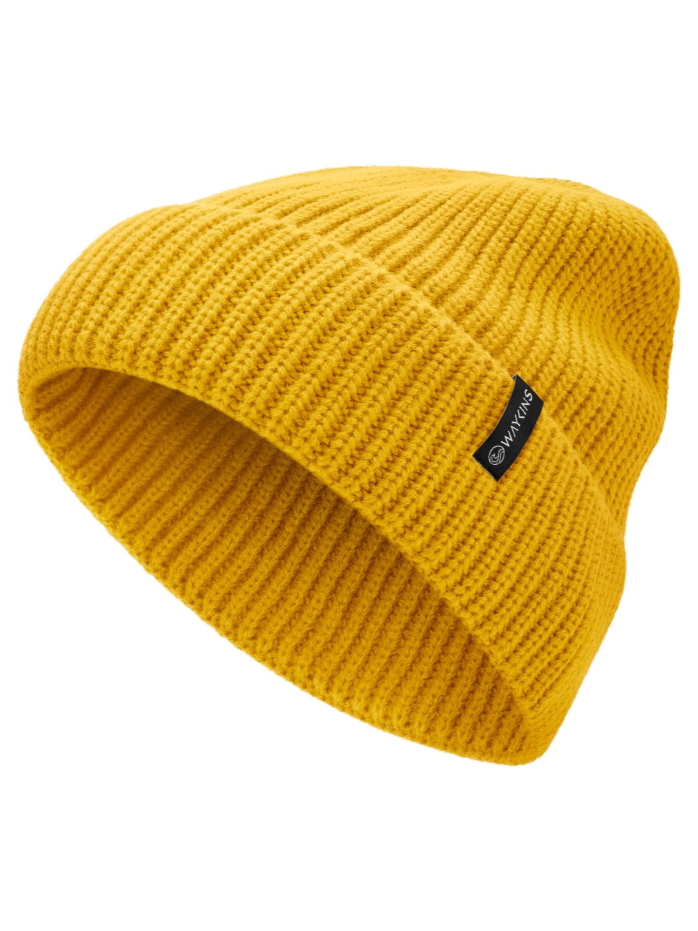 Waykins Beanie in Yellow: front