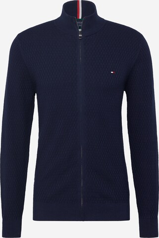 TOMMY HILFIGER Knit Cardigan in Blue: front