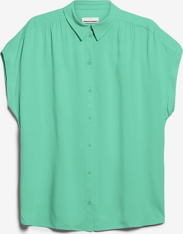 ARMEDANGELS Blouse 'ZONJA' in Groen: voorkant