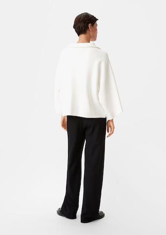 COMMA Oversized Sweater in White: back